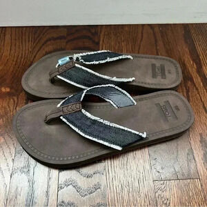 Toms Women’s Flip Flops Blue Sandals Size 6 “New” Slip On Beach Outdoor